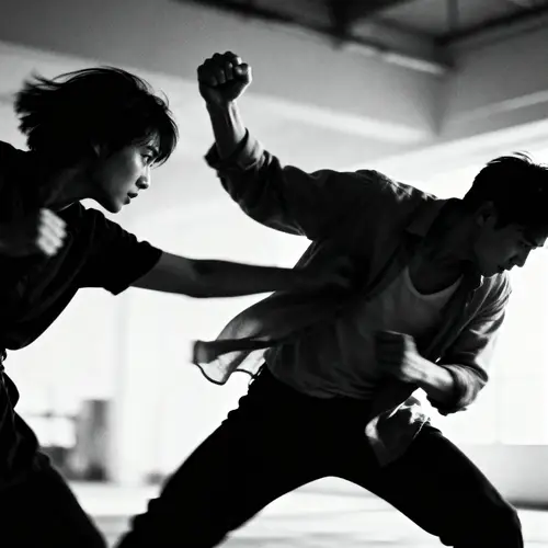 Intense Fight Between Two People