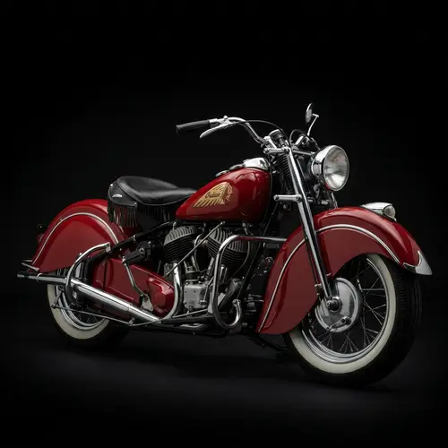 Vintage 1947 Indian Chief Motorcycle | Classic Design