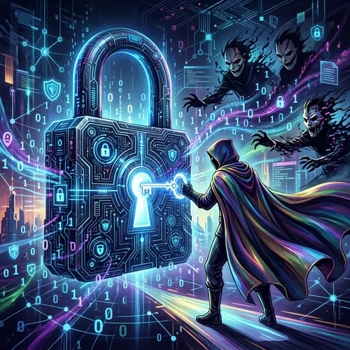 Protect Your Digital Life: Cybersecurity Illustration