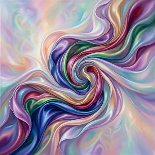 Luxurious Silk Painting in Motion | Abstract Art with Vibrant Colors
