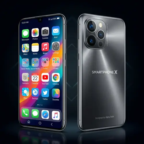 iPhone 15 Front & Back Showcase | Futuristic Smartphone X