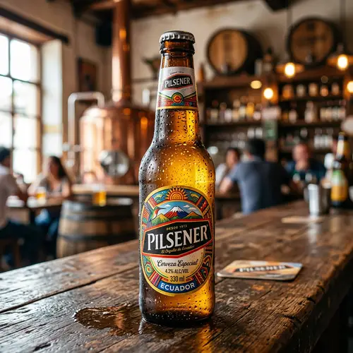 Authentic Ecuadorian PILSENER Beer in Glass Bottle | Heritage & Culture