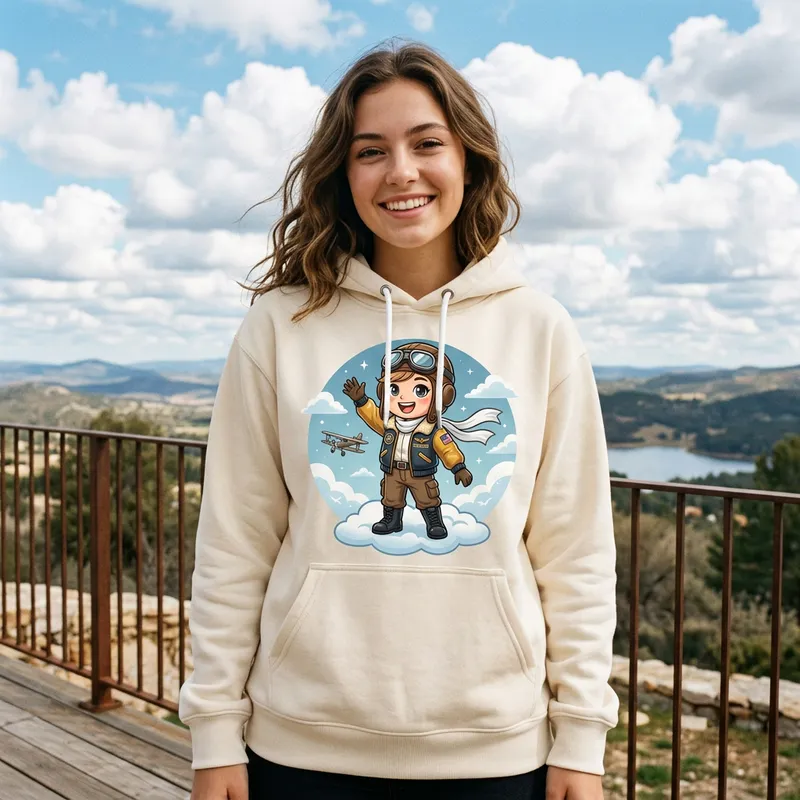 Charming Chibi Pilot Clothing for Young Ladies