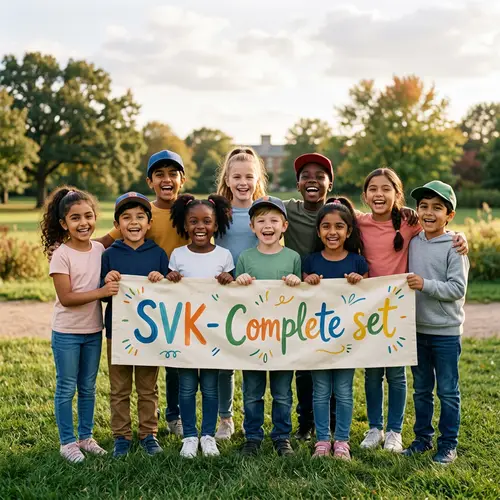 Diverse Team of Boys and Girls Spreading Joy | SVK Complete Set