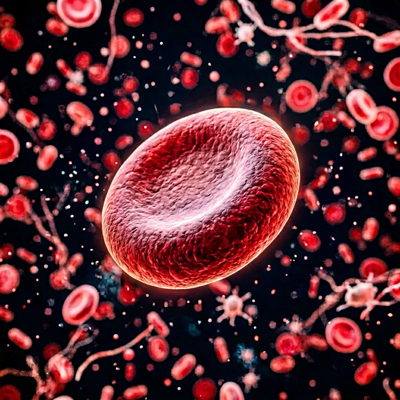 Detailed Red Blood Cell Microscopy Art Detailed Red Blood Cell Microscopy Art