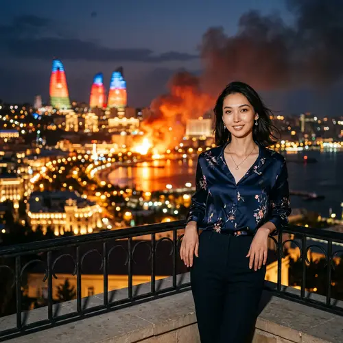 Captivating Cityscape Portrait in Baku, Azerbaijan