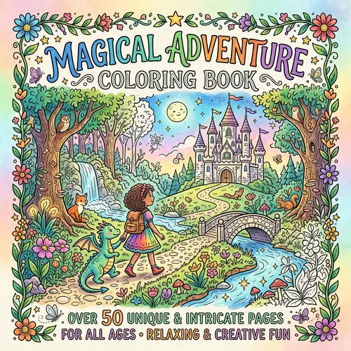 Coloring Book Cover - Creative Designs for Kids
