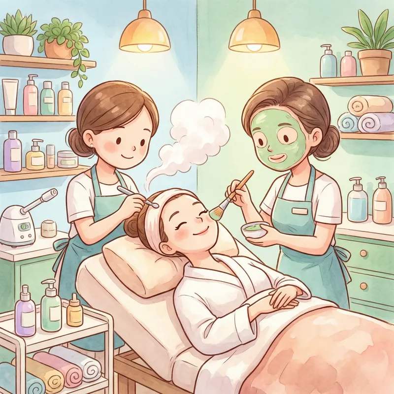 Relaxing Skin Cleansing Animation at the Spa