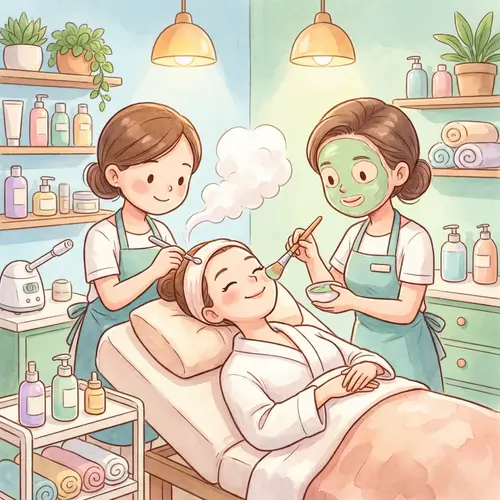 Relaxing Skin Cleansing Animation at the Spa