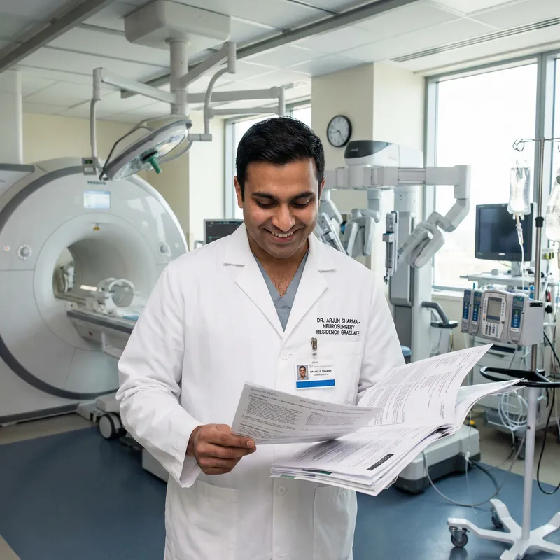 Realistic Image of Medical Professional from Specialty Residency Program