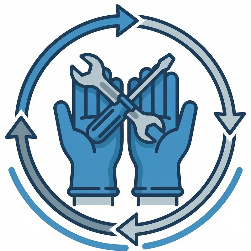 Maintenance Icon: Simple & Symbolic Design