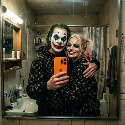 2019 Joker and Harley Quinn: Stylish iPhone 17 Pro Max