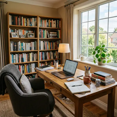 Cozy Home Office Setup for Remote Studying | Workspace Inspiration