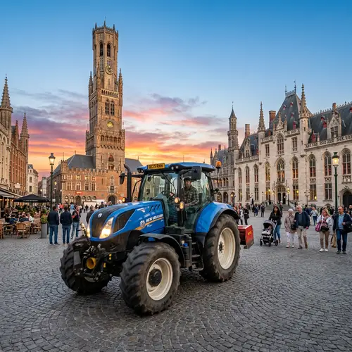 Tractor Driver on Red Square | Historic Architecture