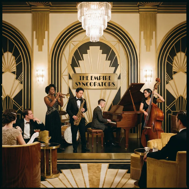 Jazz Art Deco: Elegant Band Performance