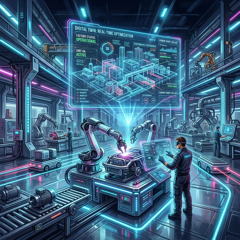 Futuristic Digital Twin in High-Tech Manufacturing Futuristic Digital Twin in High-Tech Manufacturing