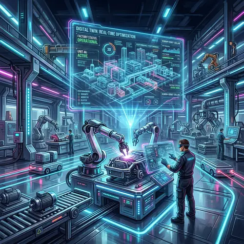Futuristic Digital Twin in High-Tech Manufacturing