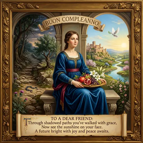 Birthday Card Celebrating a Friend's Journey