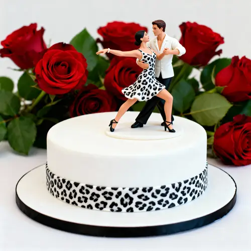 Chic Cheetah Print Tango Cake