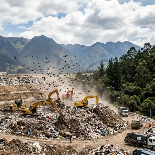Doña Juana Landfill Bogota Colombia - Waste Management Site
