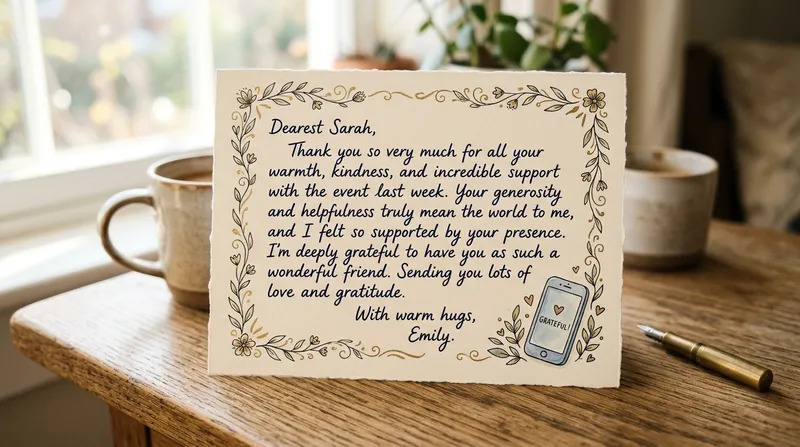 Elegant Handwritten Thank You Note Elegant Handwritten Thank You Note