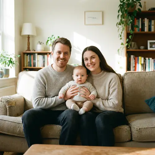 Family Bonding: Holding Our Baby Together