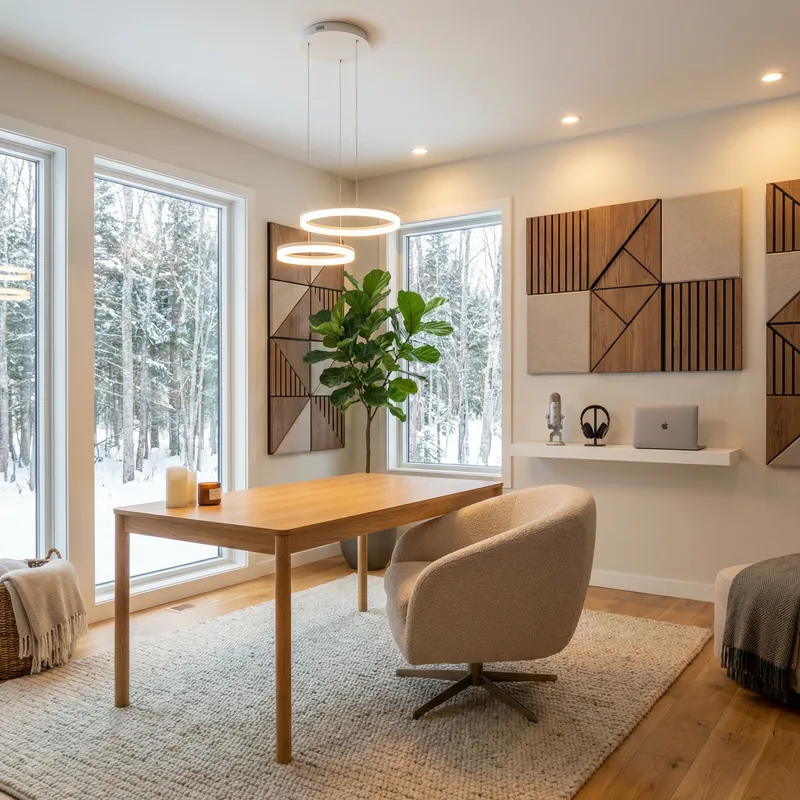 Cozy Scandinavian Podcast Studio Design Inspiration Cozy Scandinavian Podcast Studio Design Inspiration