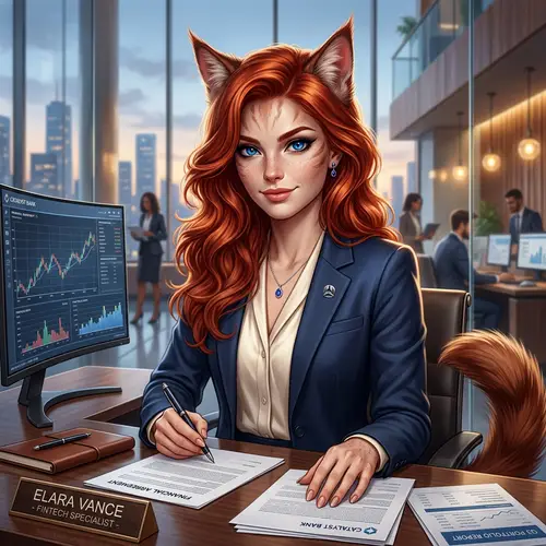 Ultra Realistic Cat-Human Banking Professional Art