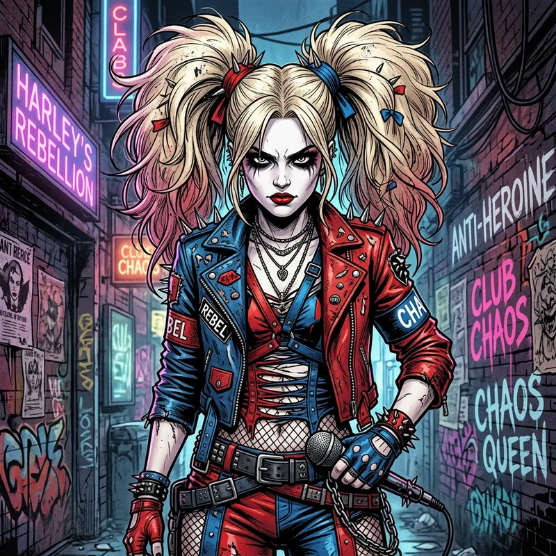 Lady Gaga Channels Harley Quinn in Avant-Garde Fashion