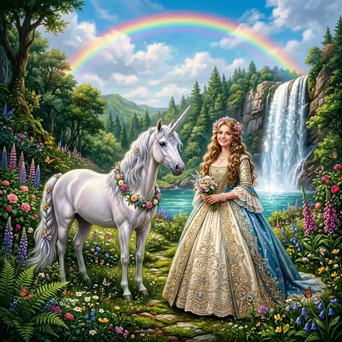 Princess Birthday Celebration in Nature | Enchanting Scene