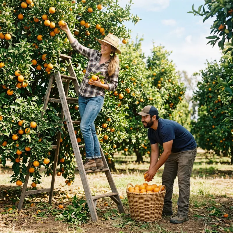 Harvesting Oranges: A Citrus Picking Adventure