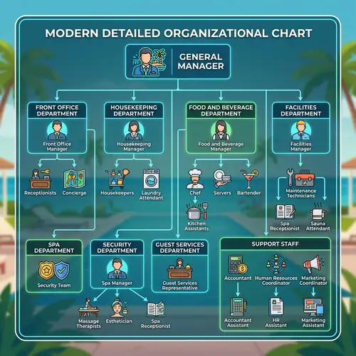Organizational Chart for Hotel Resort | Roles & Departments Explained