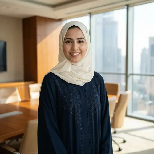 Modern Arab Businesswoman Corporate Headshot