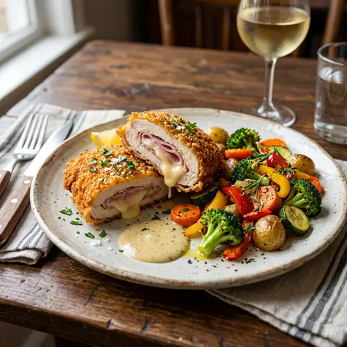 Delicious Chicken Ham Cheese Cordon Bleu Recipe