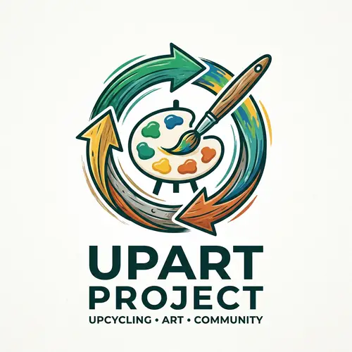 Upcycling & Art Logo: Transforming Waste into Art