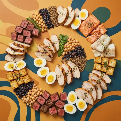 Protein-Rich Foods Variety | Abstract Food Composition