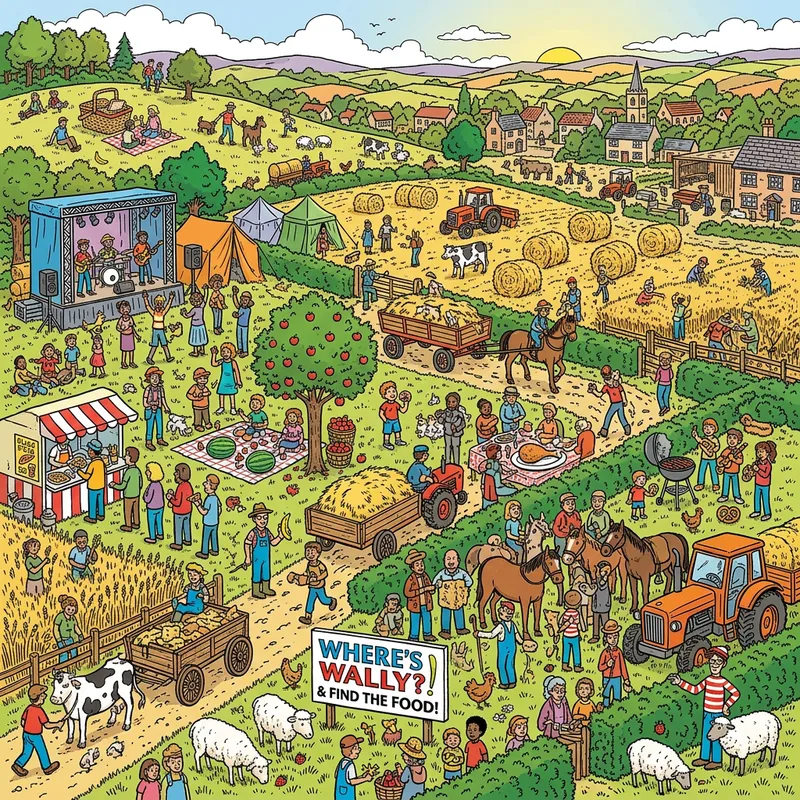 Food Hunt: Find the Hidden Snacks in the Field Food Hunt: Find the Hidden Snacks in the Field