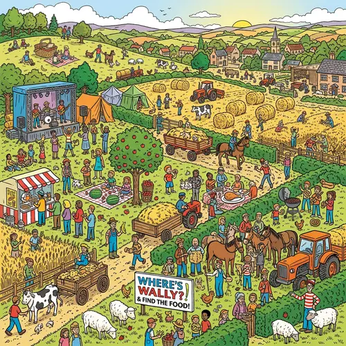 Food Hunt: Find the Hidden Snacks in the Field