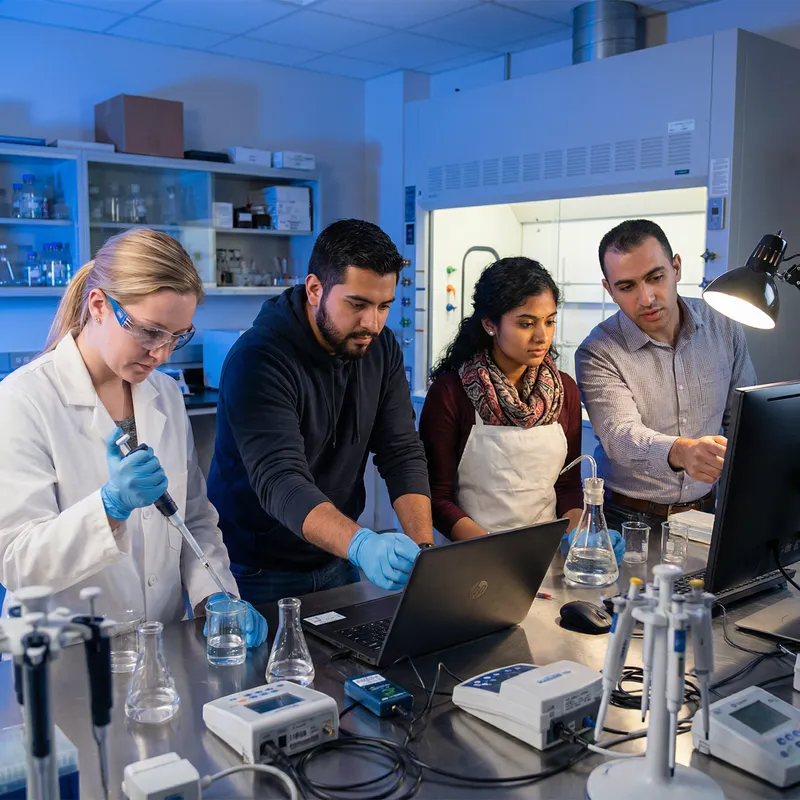 Modern Science Lab Experiment with Focused College Students Modern Science Lab Experiment with Focused College Students