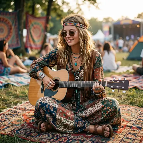 Blonde Hippie Girl: Embrace Free Spirit Style