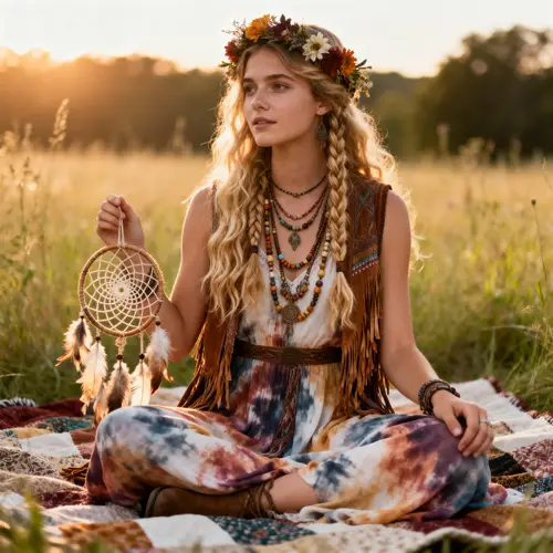 Blonde Hippie Girl: Embrace Free Spirit Style