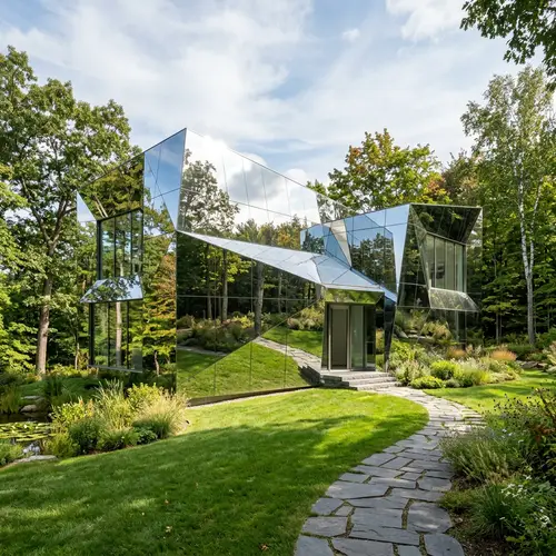 Unique Mirror Home Design | Residential Architecture
