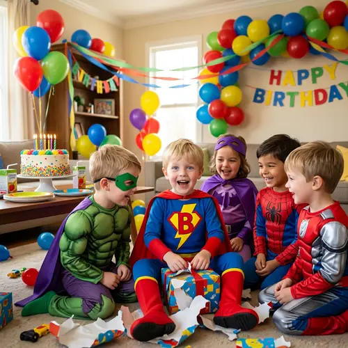 Superhero Birthday Celebration for Kids