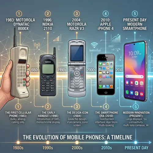 Evolution of Mobile Phones: Timeline from 1980s to Present Day