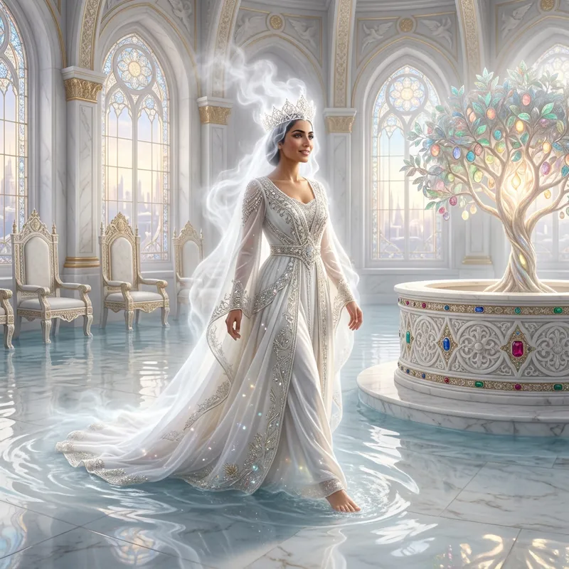 Majestic Vision: Woman in Throne Room with Holy Spirit Majestic Vision: Woman in Throne Room with Holy Spirit