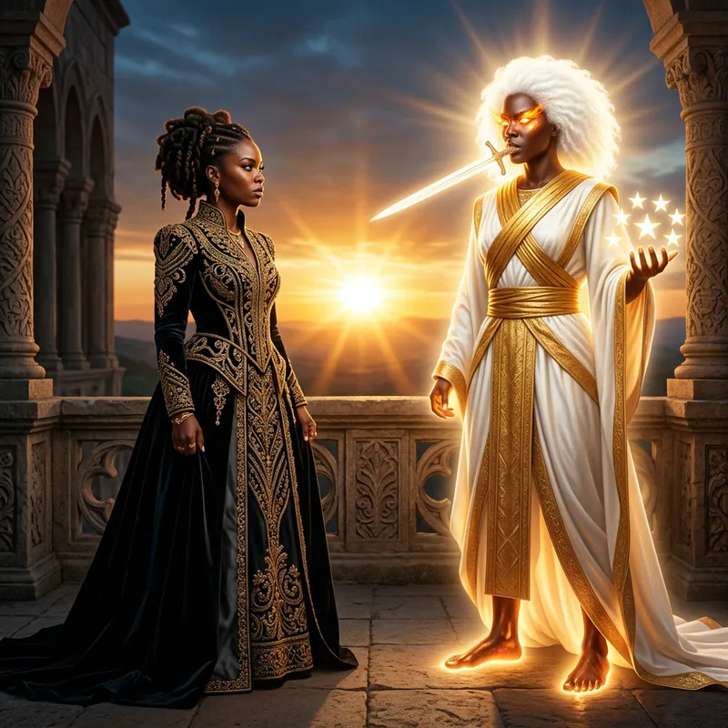 Radiant Black Woman: A Vision of Divine Revelation 1