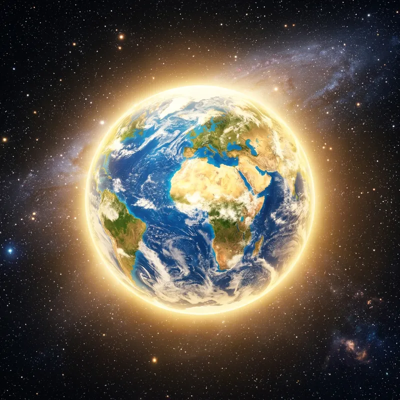 The Glory of the Lord Illuminating Earth: A Serene Vision