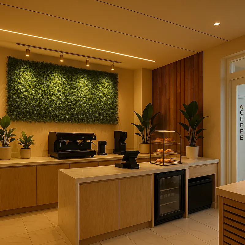 Modern Minimalist Coffee Shop Design