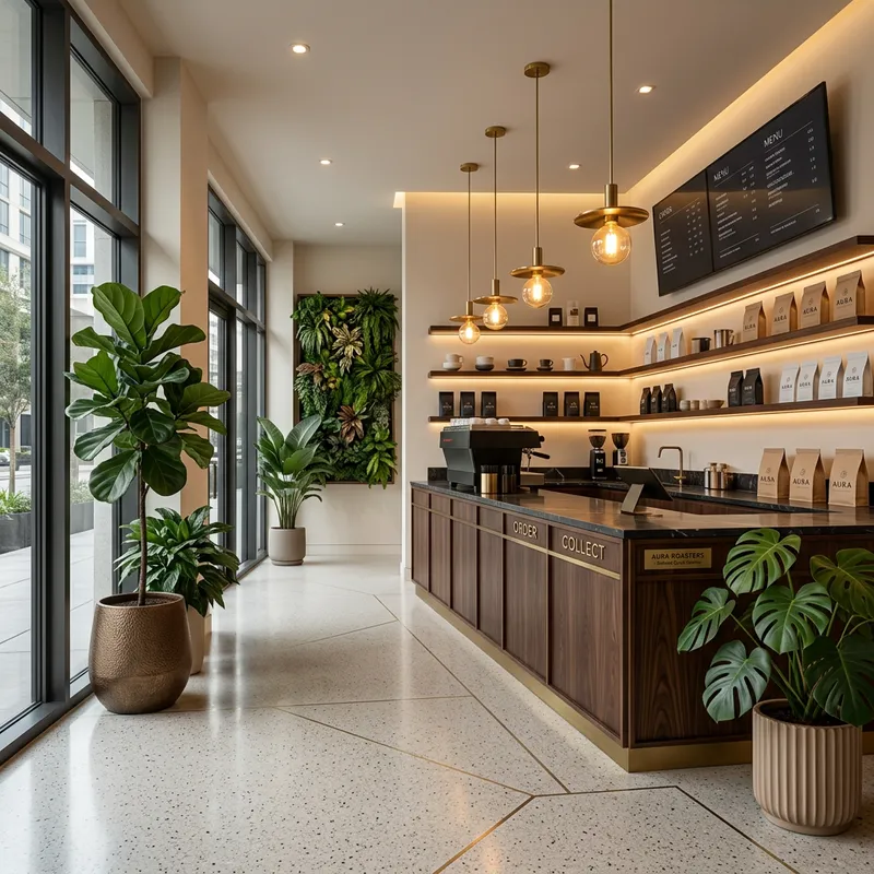 Modern Minimalist Coffee Shop Design