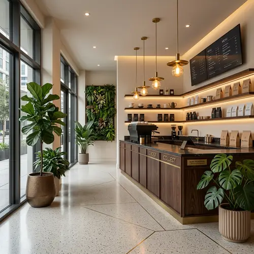 Modern Minimalist Coffee Shop Design